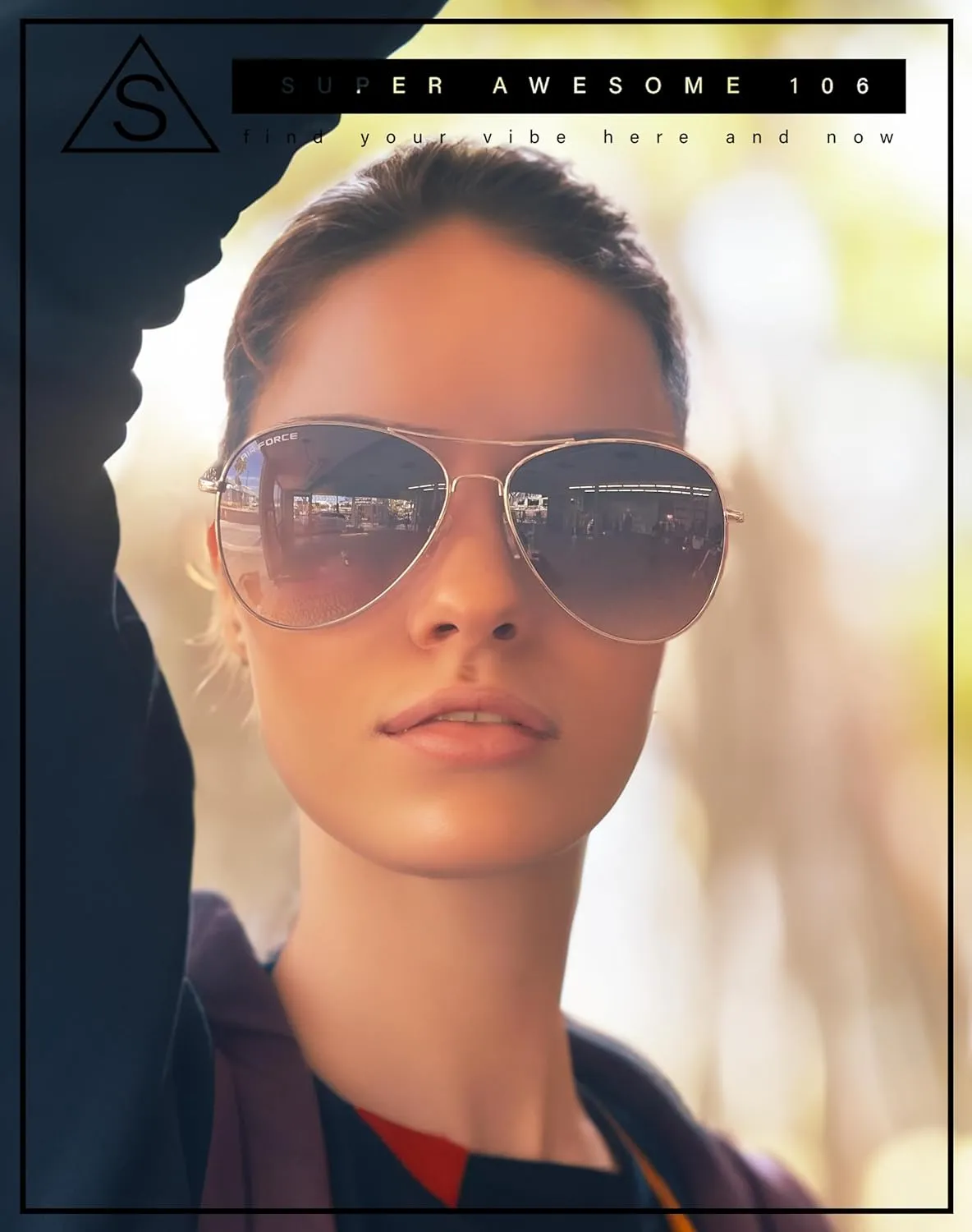 SA106 Airforce Mens Oversize Classic Officer Metal Rim Pilot Sunglasses