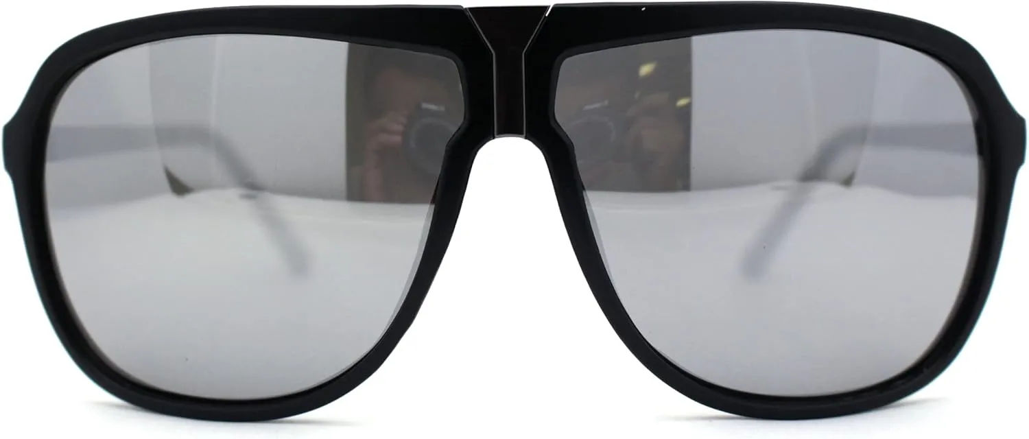 SA106 Luxury Mens Oversized Plastic Racer Mobster Fashion Sunglasses