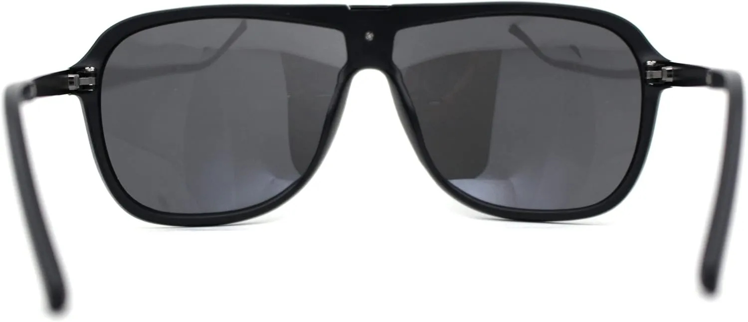 SA106 Luxury Mens Oversized Plastic Racer Mobster Fashion Sunglasses