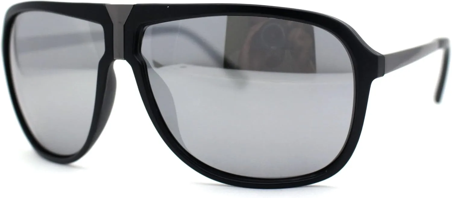 SA106 Luxury Mens Oversized Plastic Racer Mobster Fashion Sunglasses