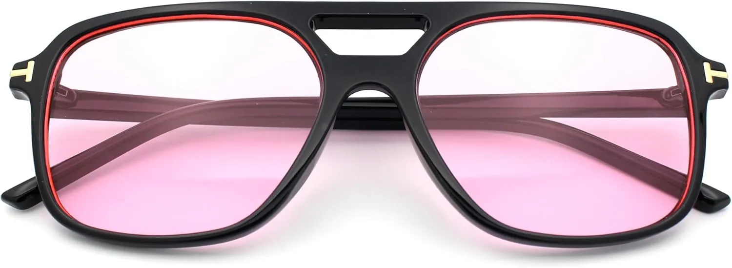SA106 Mens Iconic Gentlemanly Hipster Plastic Racer Fashion Sunglasses