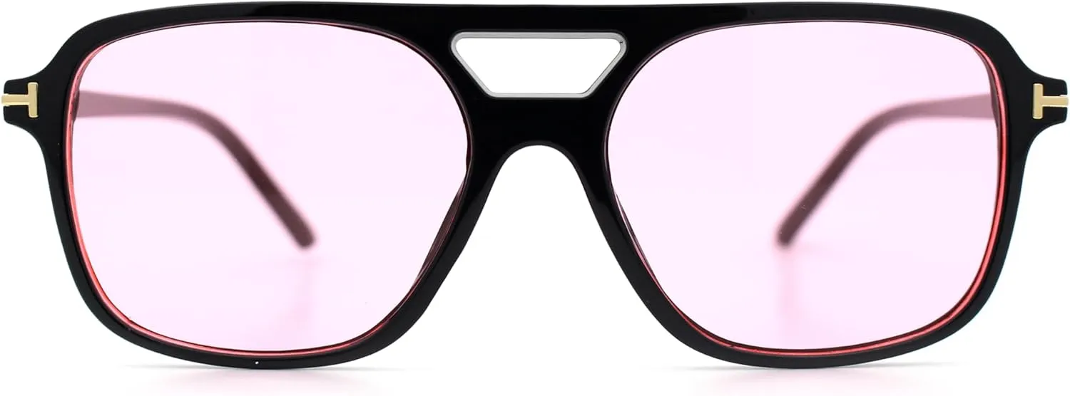 SA106 Mens Iconic Gentlemanly Hipster Plastic Racer Fashion Sunglasses