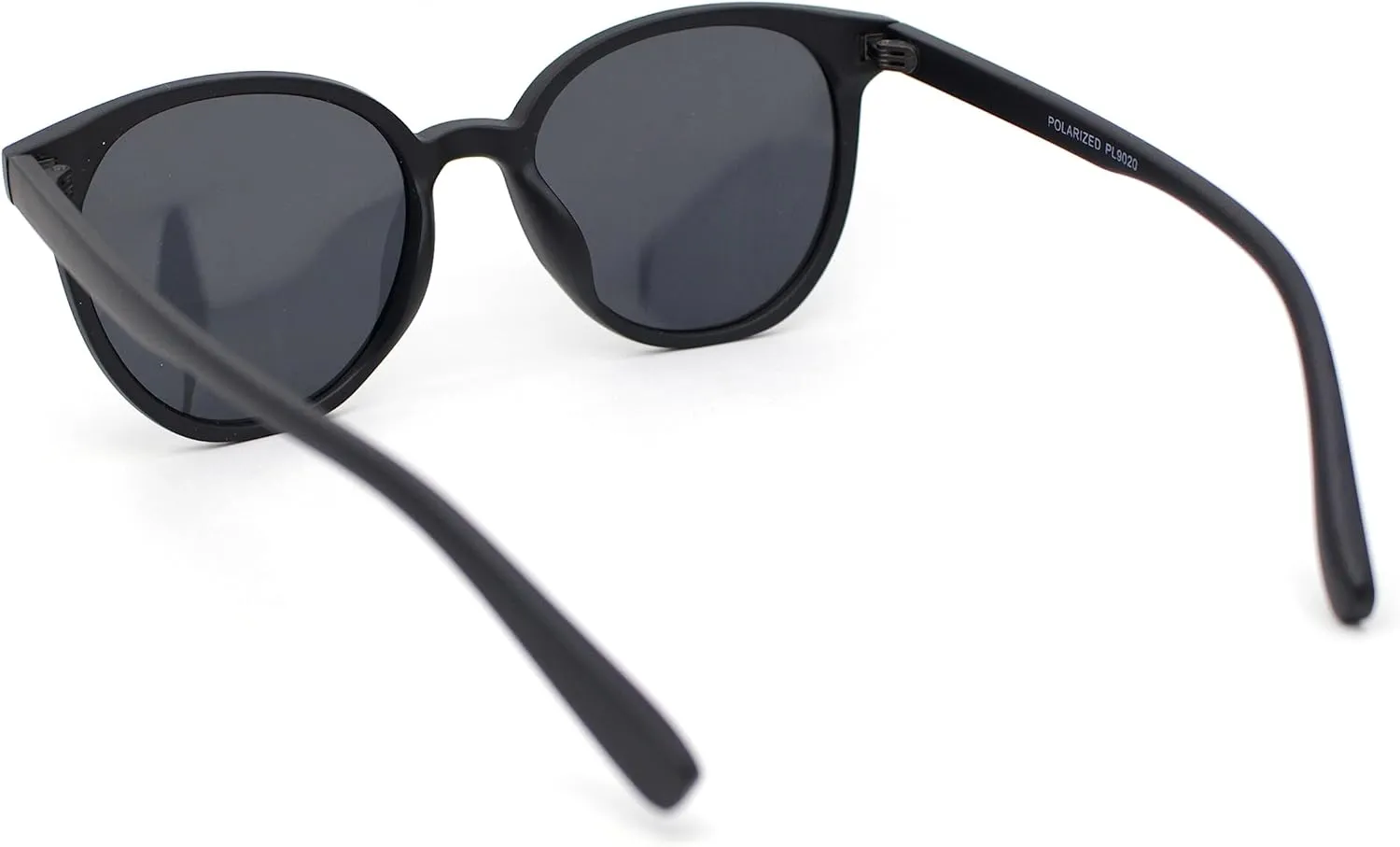 SA106 Mens Polarized Hipster Round Horn Rim Plastic Sunglasses