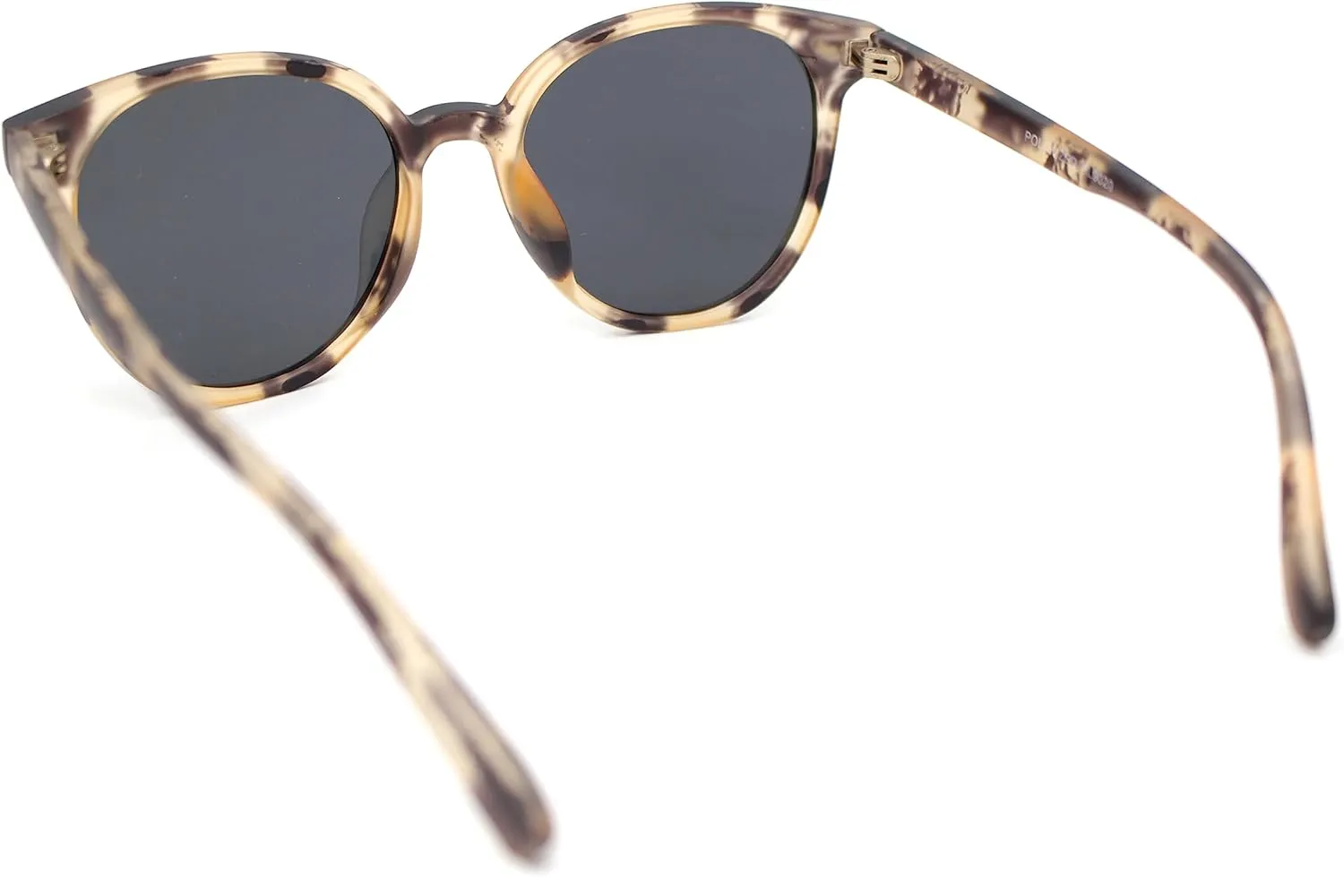 SA106 Mens Polarized Hipster Round Horn Rim Plastic Sunglasses