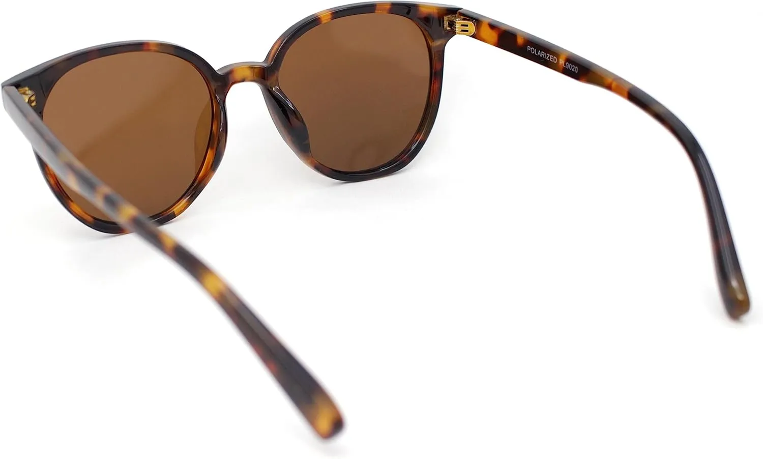 SA106 Mens Polarized Hipster Round Horn Rim Plastic Sunglasses