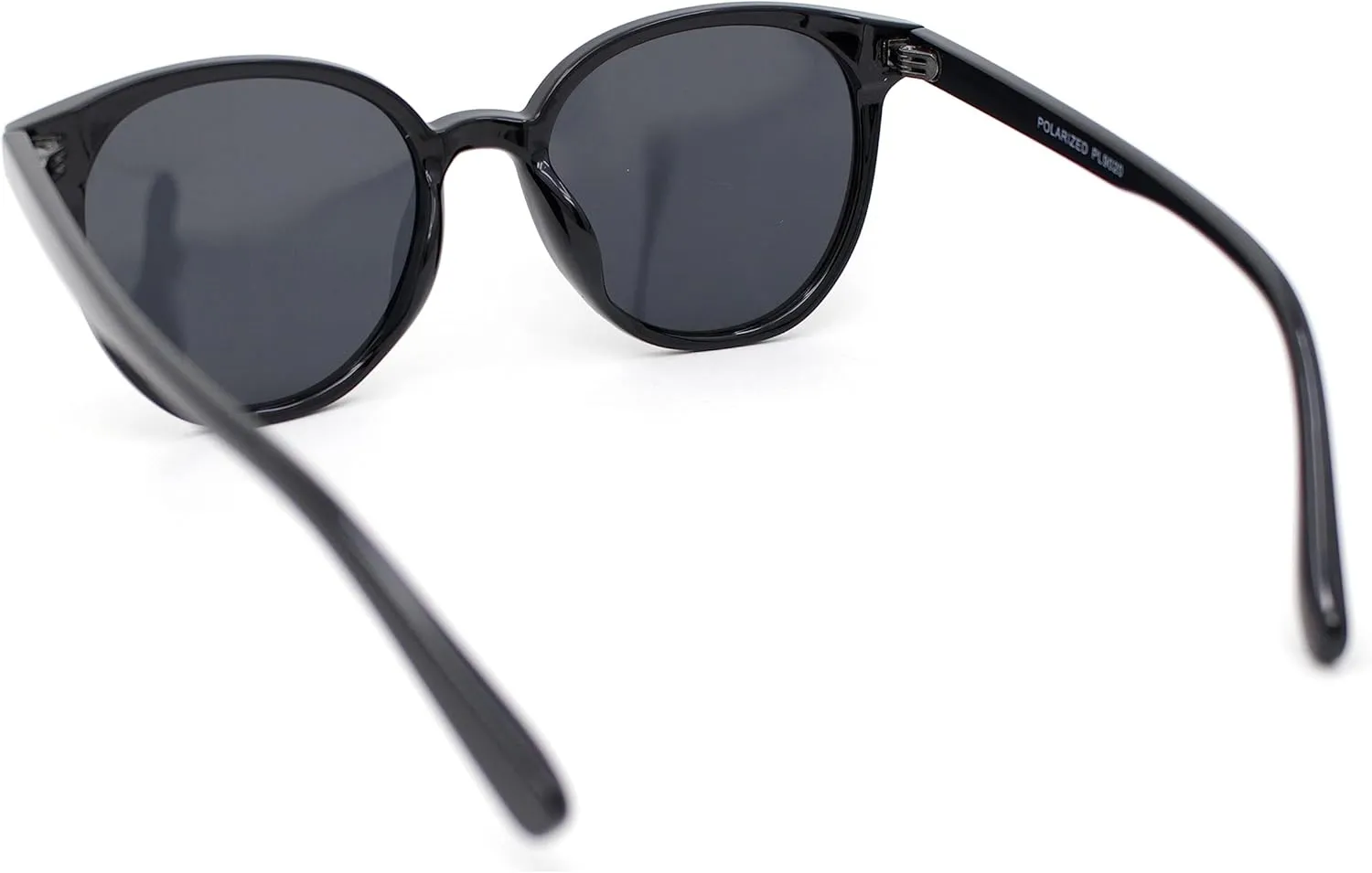 SA106 Mens Polarized Hipster Round Horn Rim Plastic Sunglasses