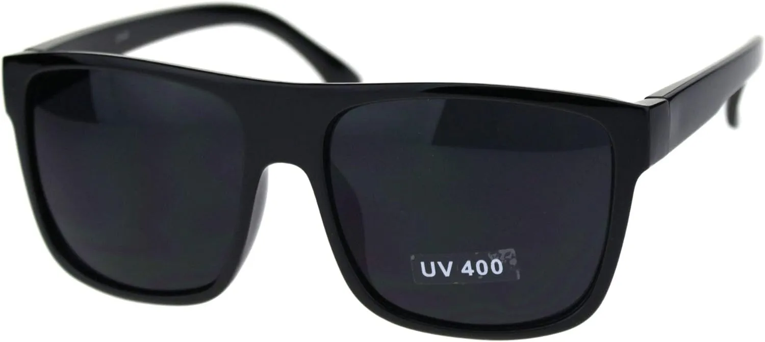 SA106 Mens Squared Flat Top OG Gangster Limo Lens Plastic Sunglasses