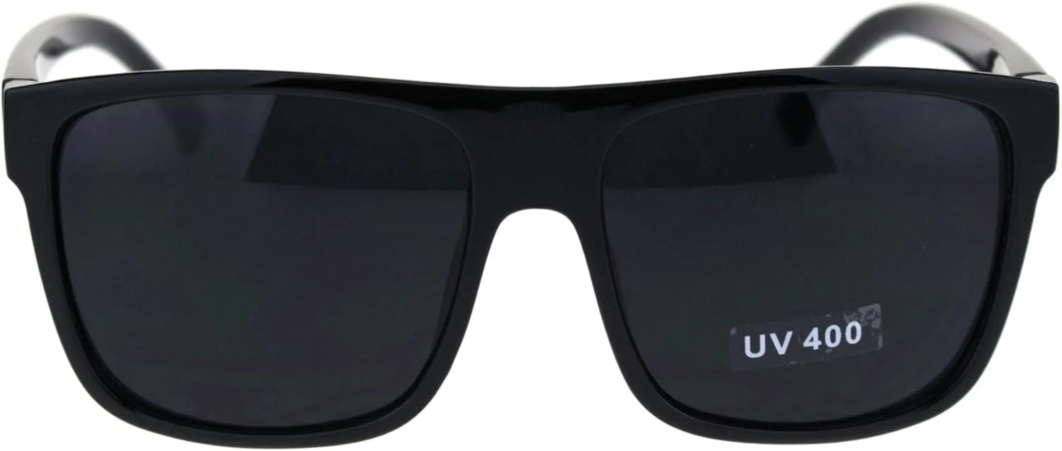 SA106 Mens Squared Flat Top OG Gangster Limo Lens Plastic Sunglasses