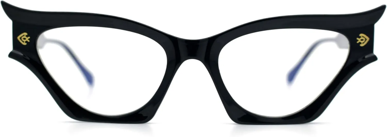 SA106 Vintage Golden Era Narrow Cat Eye Luxury Chic Plastic Sunglasses
