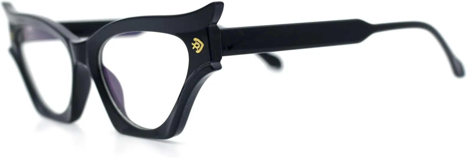 SA106 Vintage Golden Era Narrow Cat Eye Luxury Chic Plastic Sunglasses