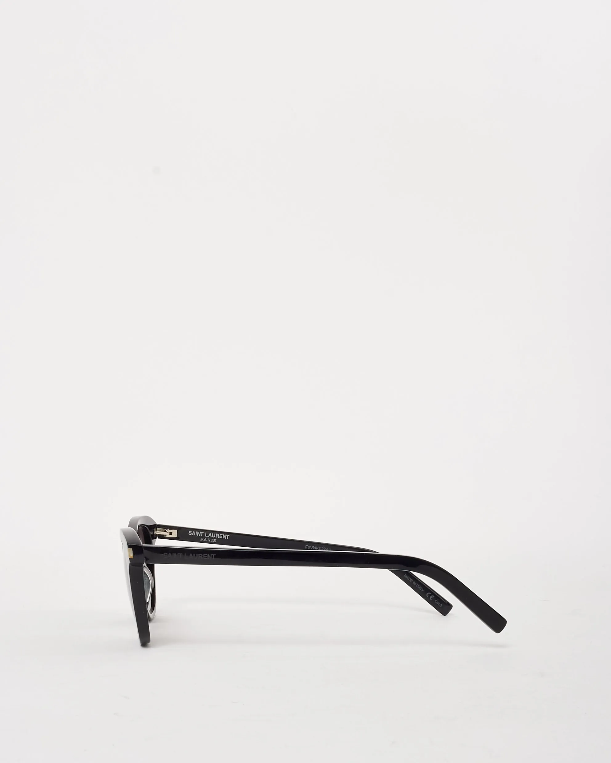 Saint Laurent Black Acetate SL 356 Wayfarer Sunglasses