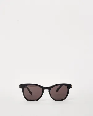 Saint Laurent Black Acetate SL 356 Wayfarer Sunglasses