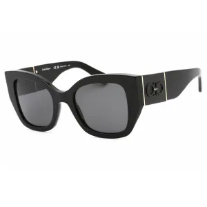 Salvatore Ferragamo Women's Sunglasses - Black Cat Eye Frame Grey Lens | SF1045S 001