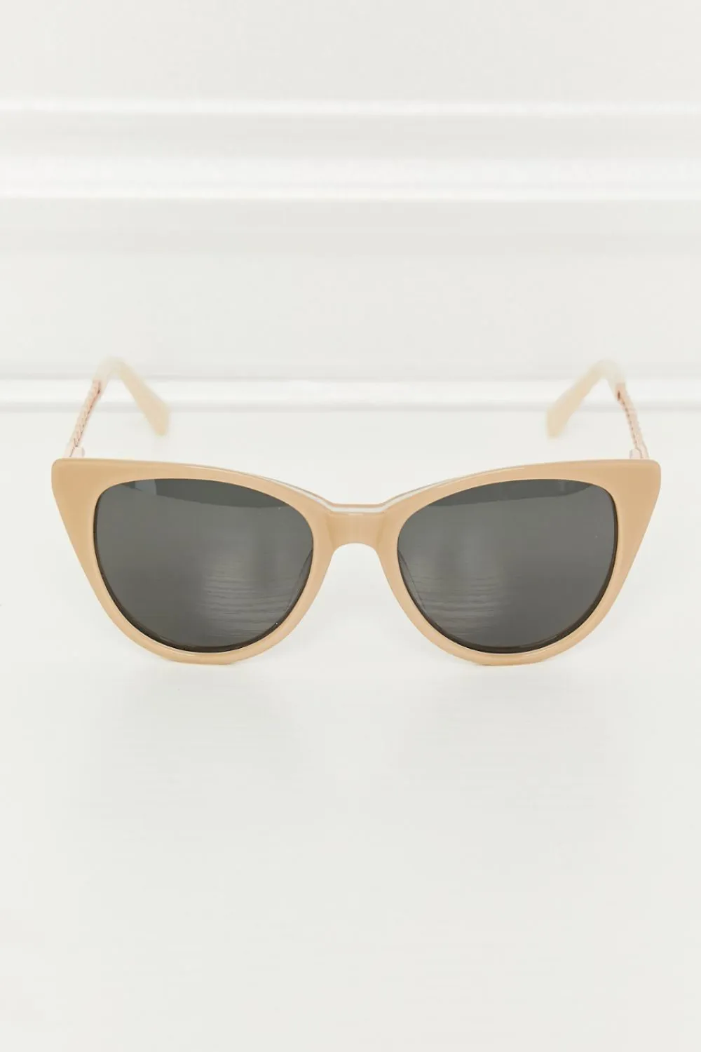 Sassy Cat-Eye Acetate Frame Sunglasses