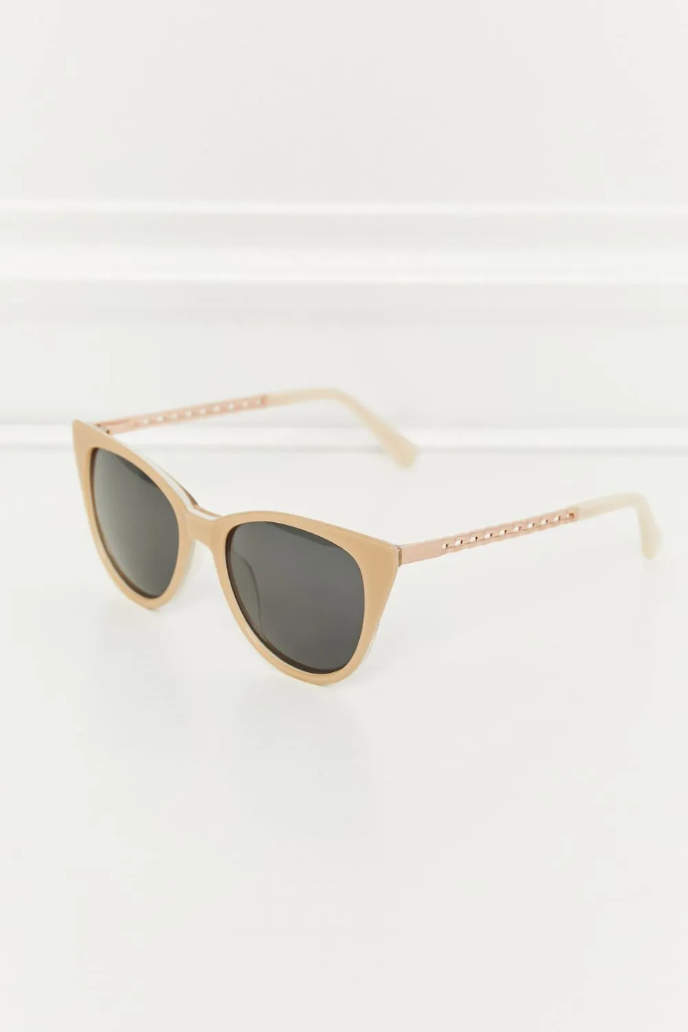 Sassy Cat-Eye Acetate Frame Sunglasses