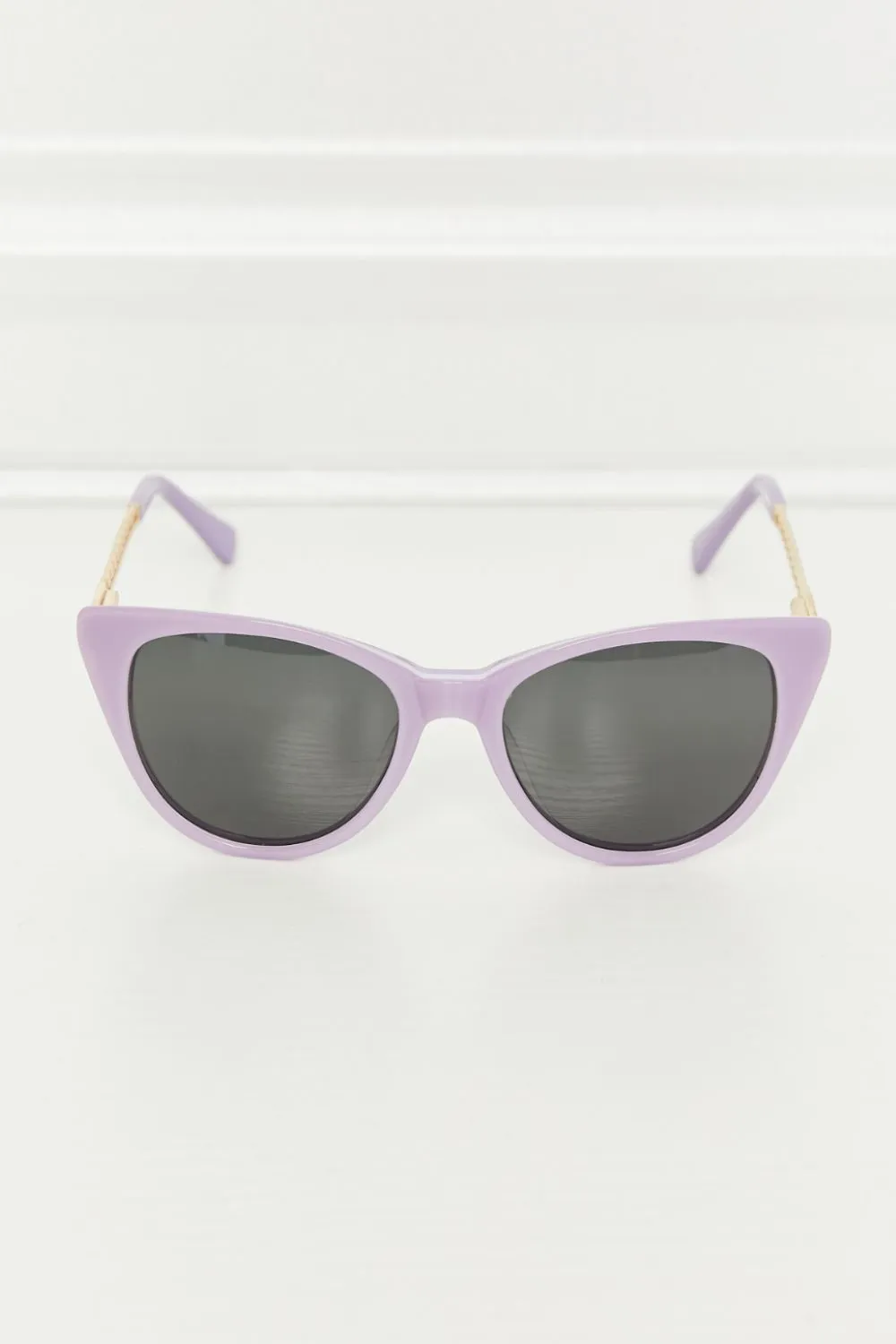 Sassy Cat-Eye Acetate Frame Sunglasses
