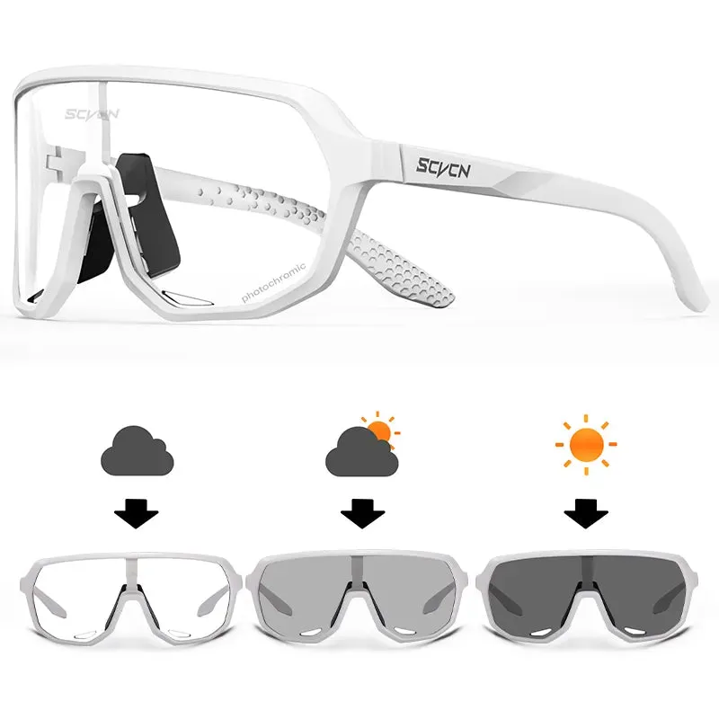 SCVCN Photochromic Glasses Cycling Sunglasses for Women Sports Running MTB Biking Eyewear Men Road Mountain Bike Bicycle Goggles