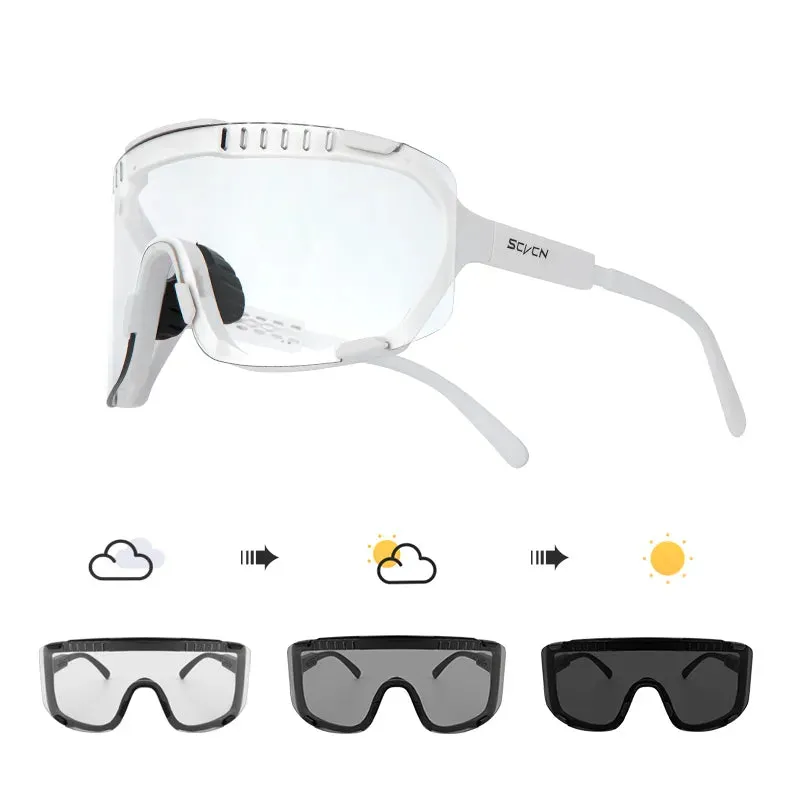 SCVCN Photochromic Sunglasses for Men Cycling Glasses Mountain Bike Road Bicycle Eyewear Pock Cycle Goggles UV400 MTB Biking
