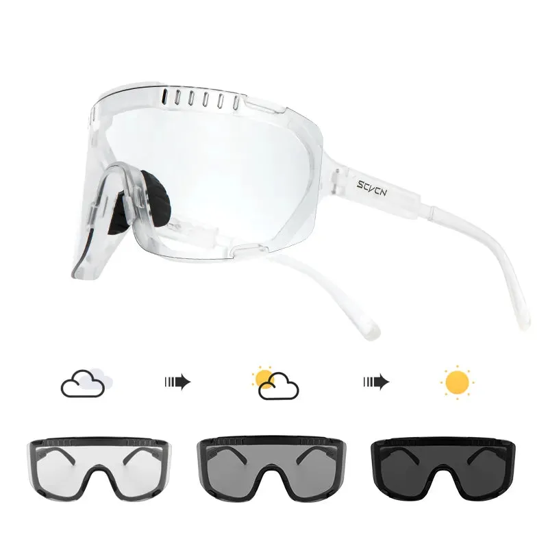 SCVCN Photochromic Sunglasses for Men Cycling Glasses Mountain Bike Road Bicycle Eyewear Pock Cycle Goggles UV400 MTB Biking