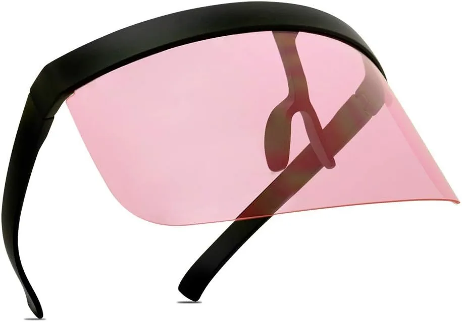 ShadyVEU Visor Full Face Shield Oversized Mono Lens UV400 Big Color Tinted Sunglasses