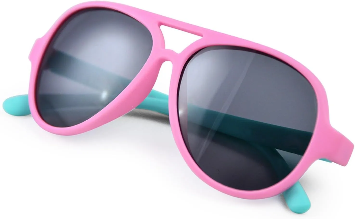 Silicone Polarized Sunglasses for Kids Aviators Boys Girls Children Age 3-8