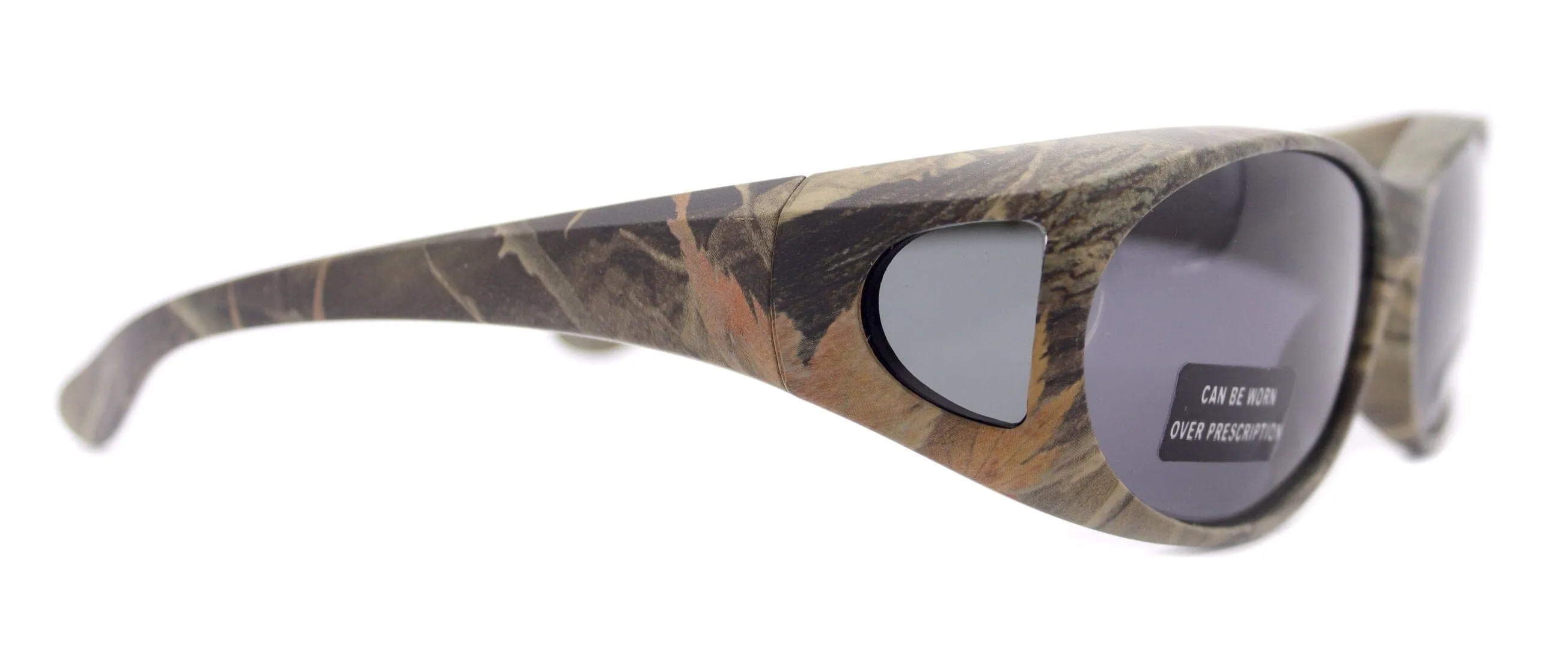 Silva, (Fit Over) Glasses, Rectangular Polarized Sunglasses 1.1mm 100% UV Protection (Green Camo) Great Out Door Fishing  NY Fifth Avenue