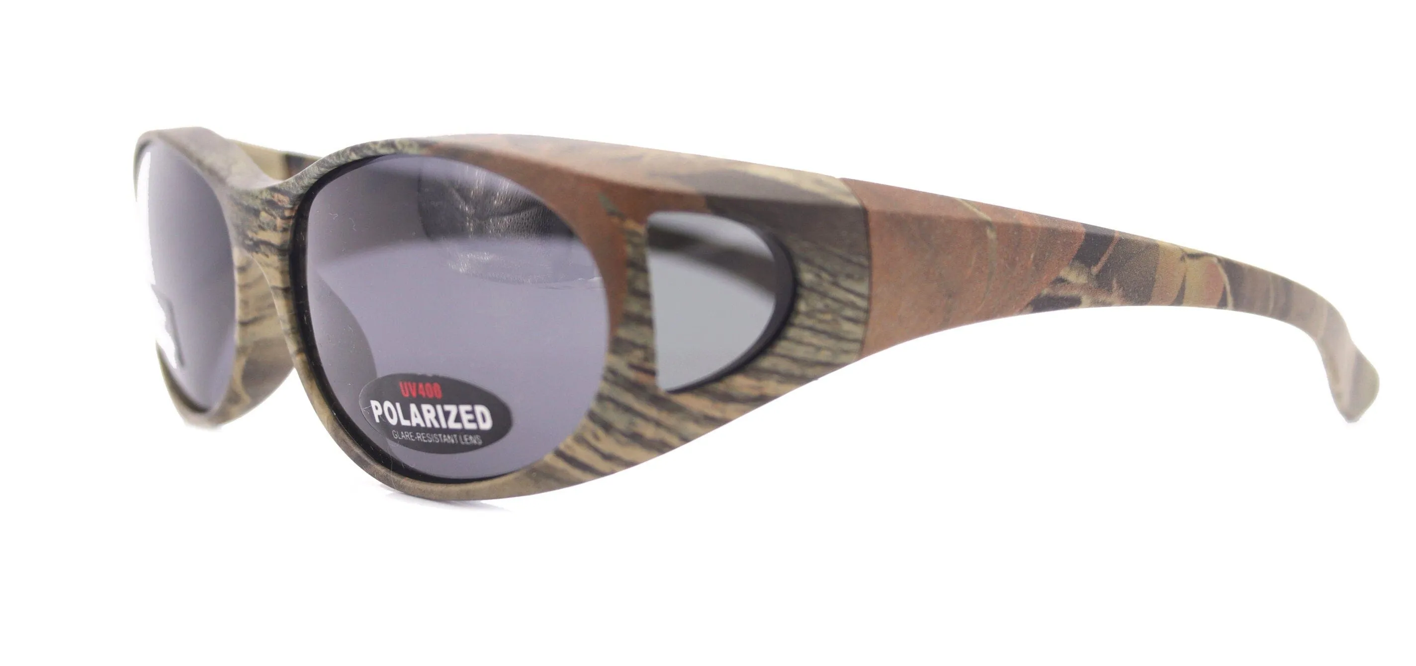 Silva, (Fit Over) Glasses, Rectangular Polarized Sunglasses 1.1mm 100% UV Protection (Green Camo) Great Out Door Fishing  NY Fifth Avenue