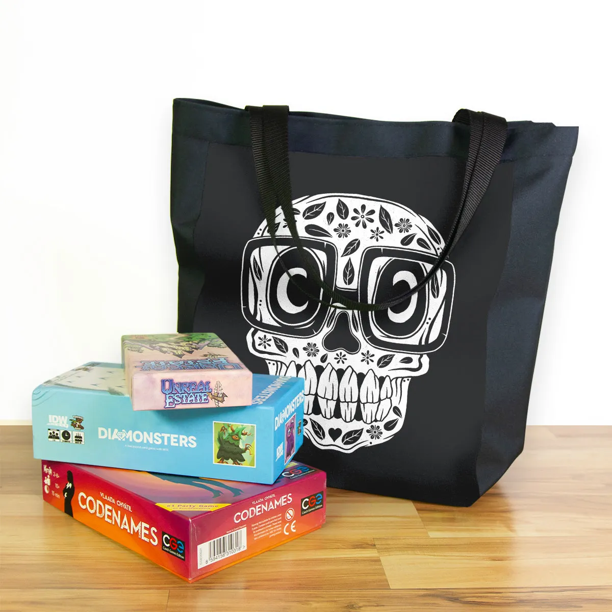 Skull Eyeglasses Day Tote