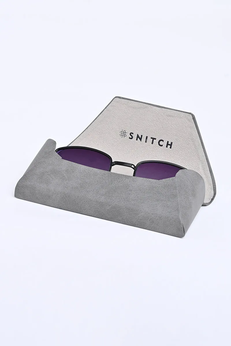Sleek Oval Black Sunglasses