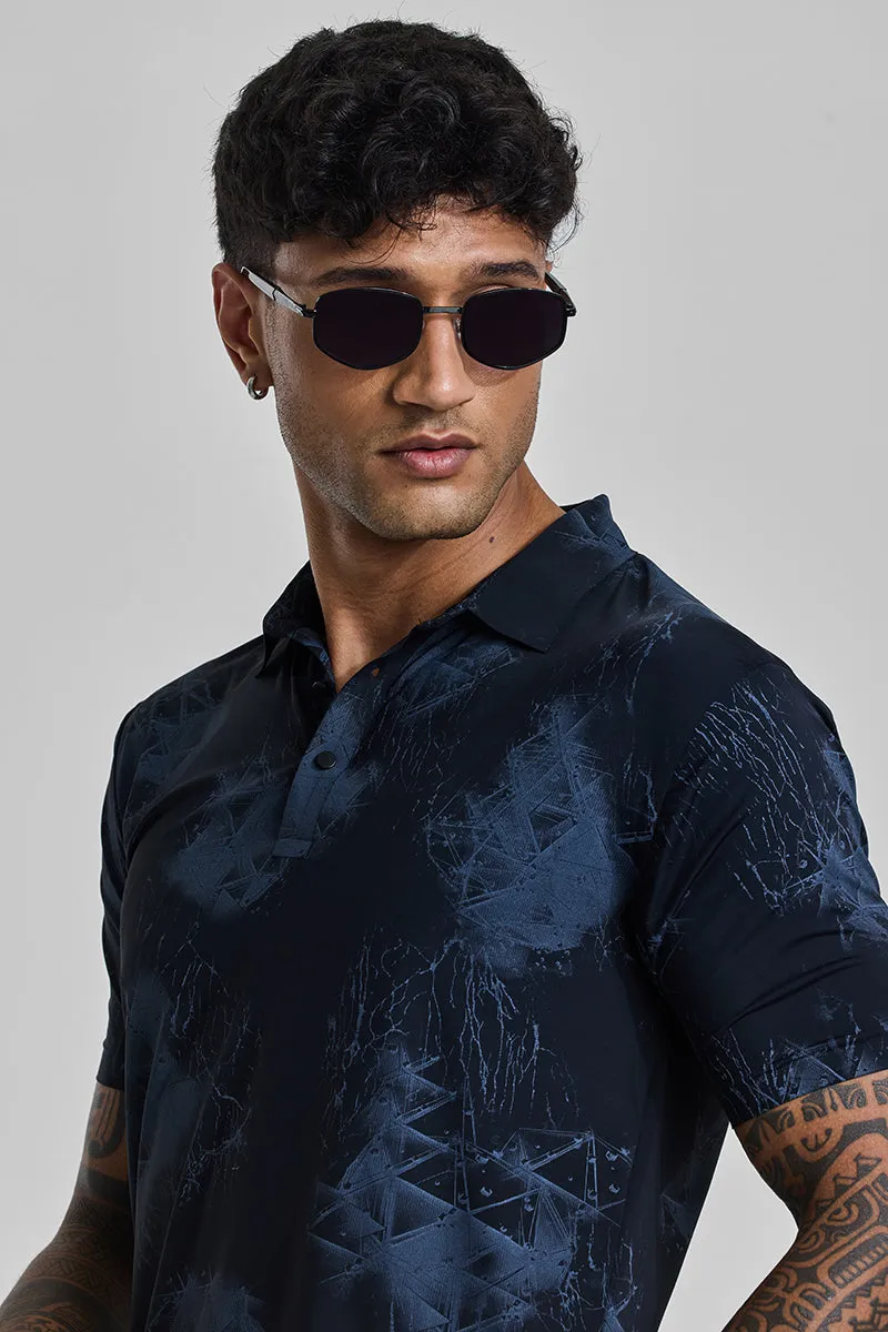 Sleek Oval Black Sunglasses