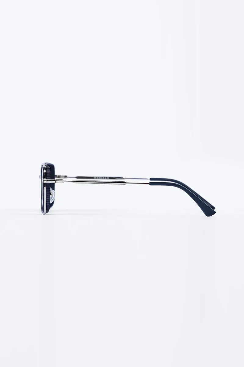 Sleek Square Blue Sunglasses