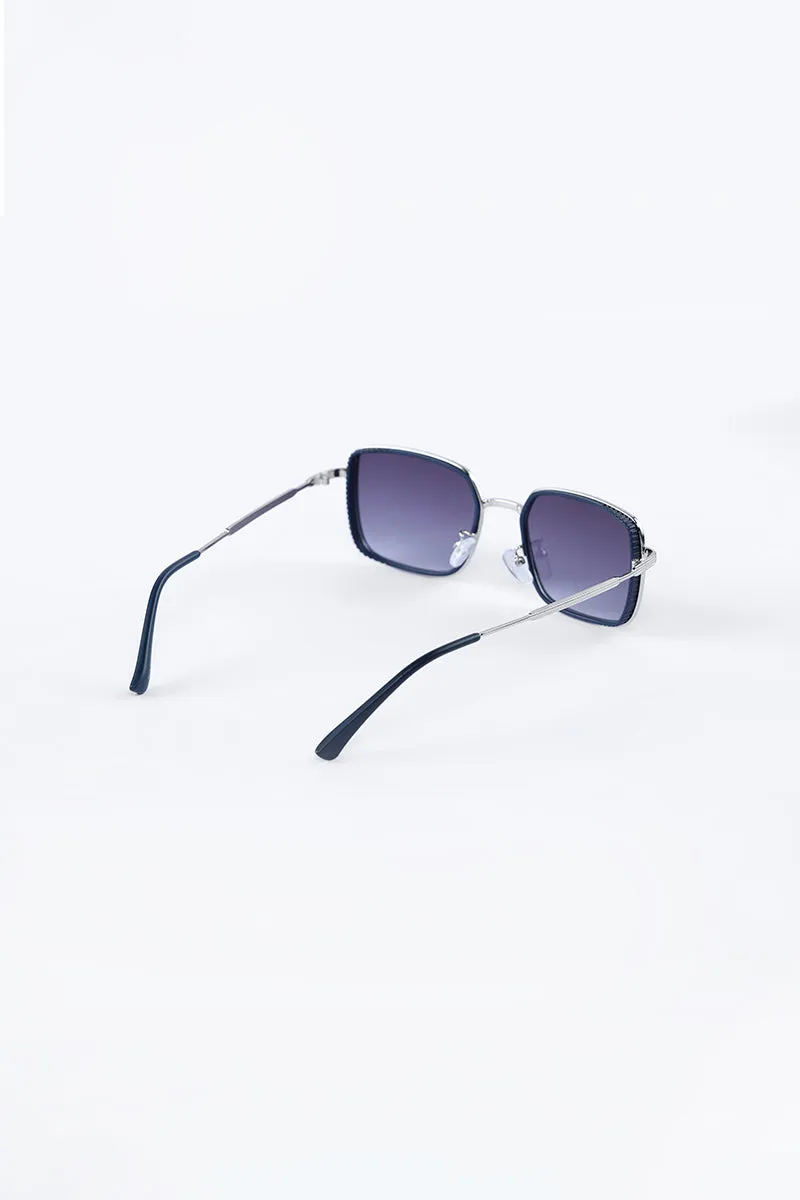 Sleek Square Blue Sunglasses
