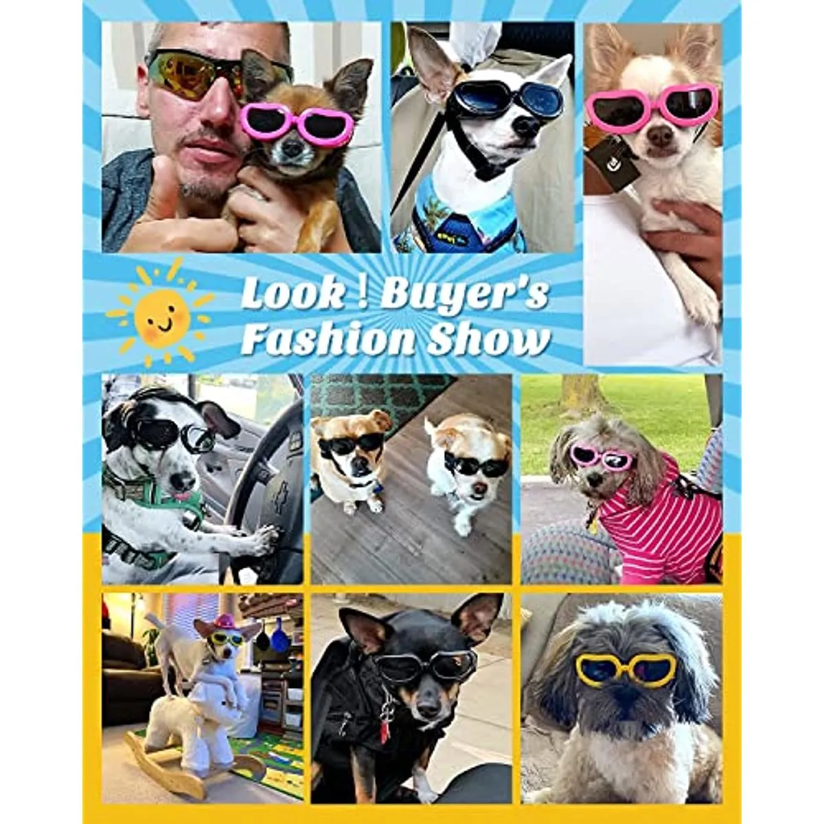Small Dog UV Protection Eye Wear Goggles