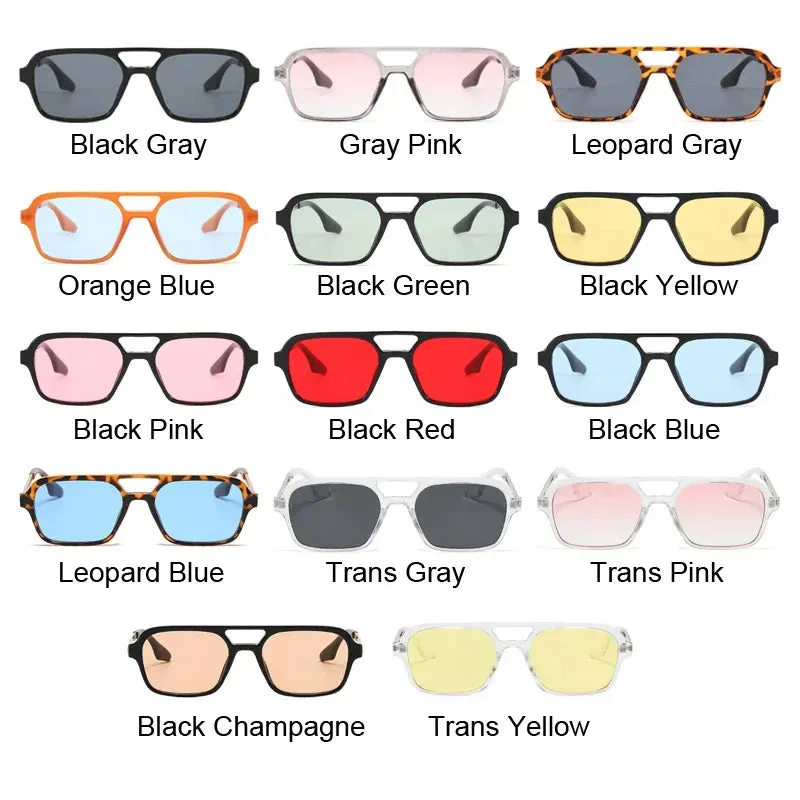 Small Frame Square Sunglasses Woman Luxury Vintage Style