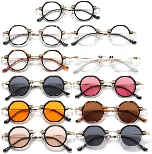Small Size Round Sunglasses Women Retro Eyewear Men Glasses UV400 Eyeglasses Shades