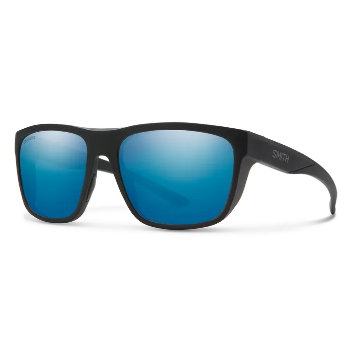 SMITH Barra Matte Black - ChromaPop Blue Mirror Polarized Sunglasses