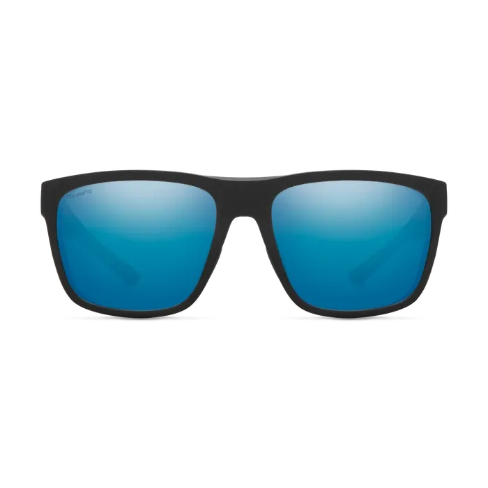 SMITH Barra Matte Black - ChromaPop Blue Mirror Polarized Sunglasses