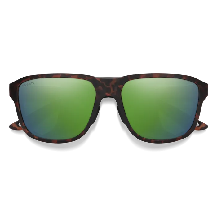 SMITH Embark Matte Tortoise - ChromaPop Green Mirror Polarized Sunglasses