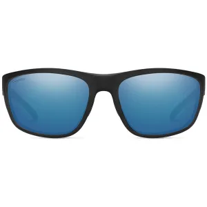 Smith Mens Redding Matte Black Frame Blue Mirror Polarized Lens Sunglasses - 20234300362QG