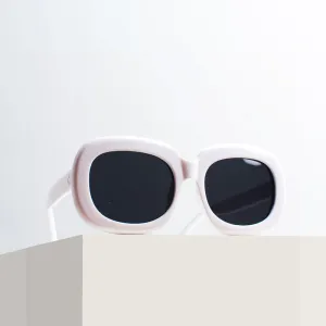 Smoky White Giggle Oversized Goggles For Kids