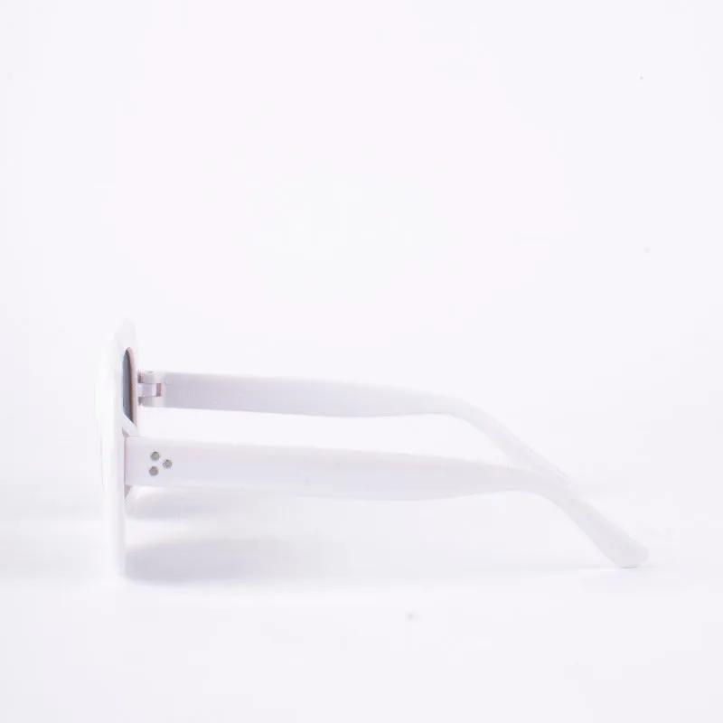 Smoky White Giggle Oversized Goggles For Kids