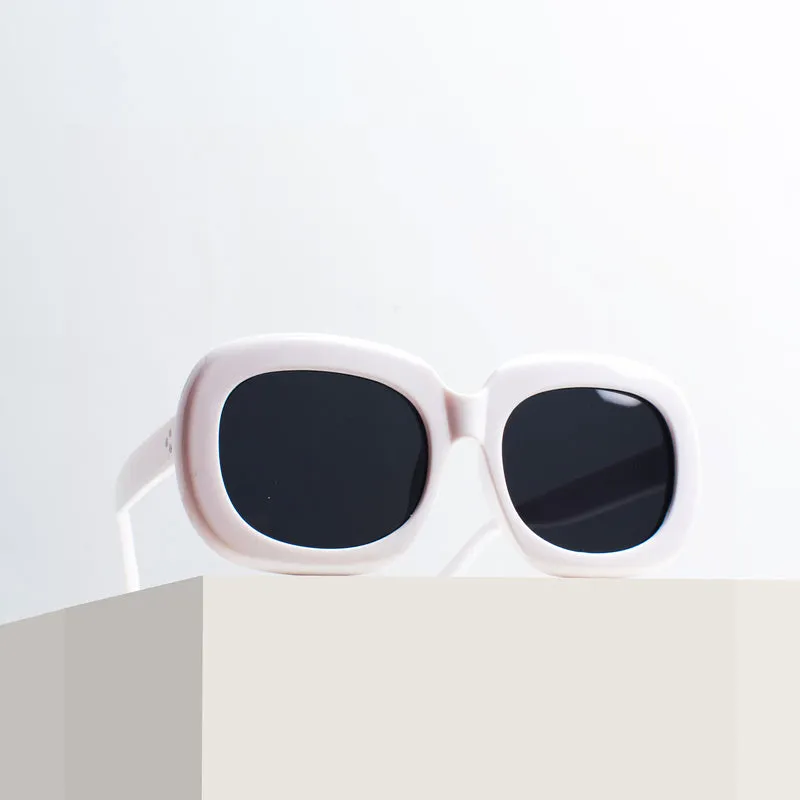 Smoky White Giggle Oversized Goggles For Kids