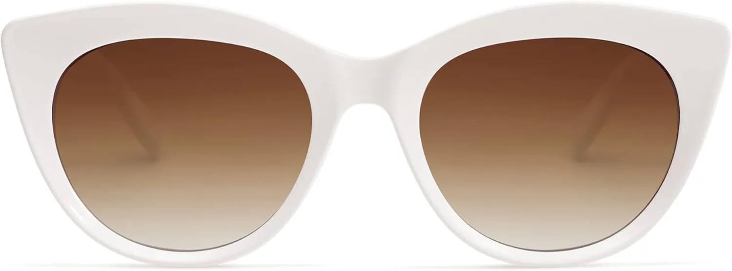 SOJOS Trendy Polarized Sunglasses for Women,Retro Cat Eye Womens Sun Glasses SJ2221