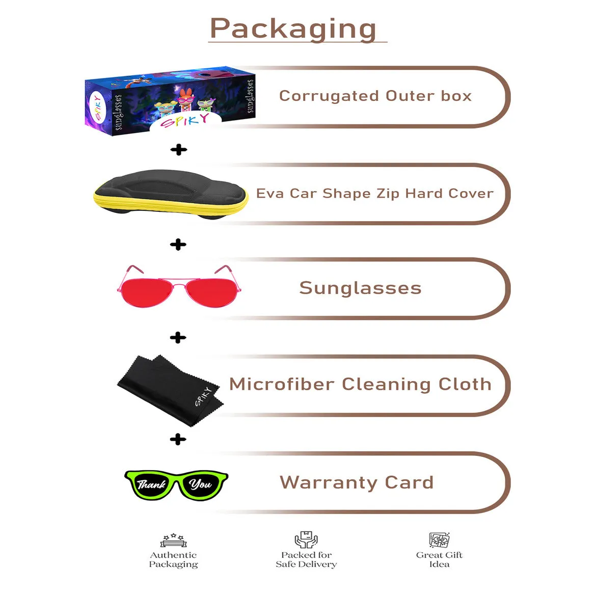 Spiky Aviator UV Protected Sunglass