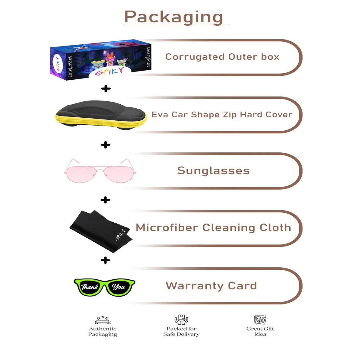 Spiky Aviator UV Protected Sunglass