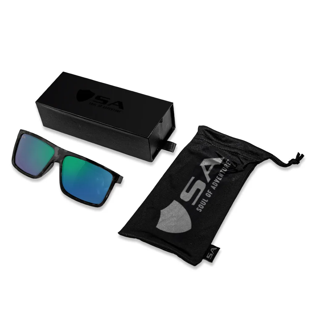 Sport Sunglasses | Whale Shark | Green Mirror