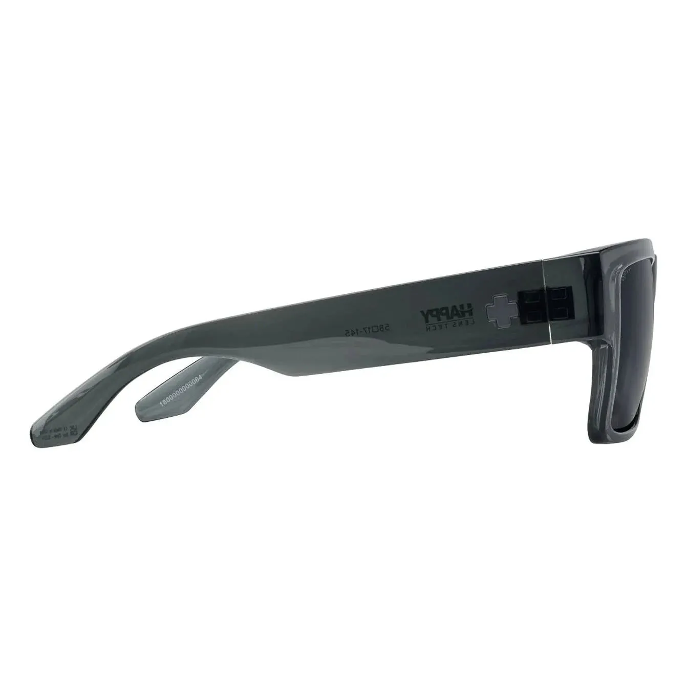 SPY Cyrus Translucent Gunmetal - Happy Grey Gunmetal Spectra Mirror Sunglasses