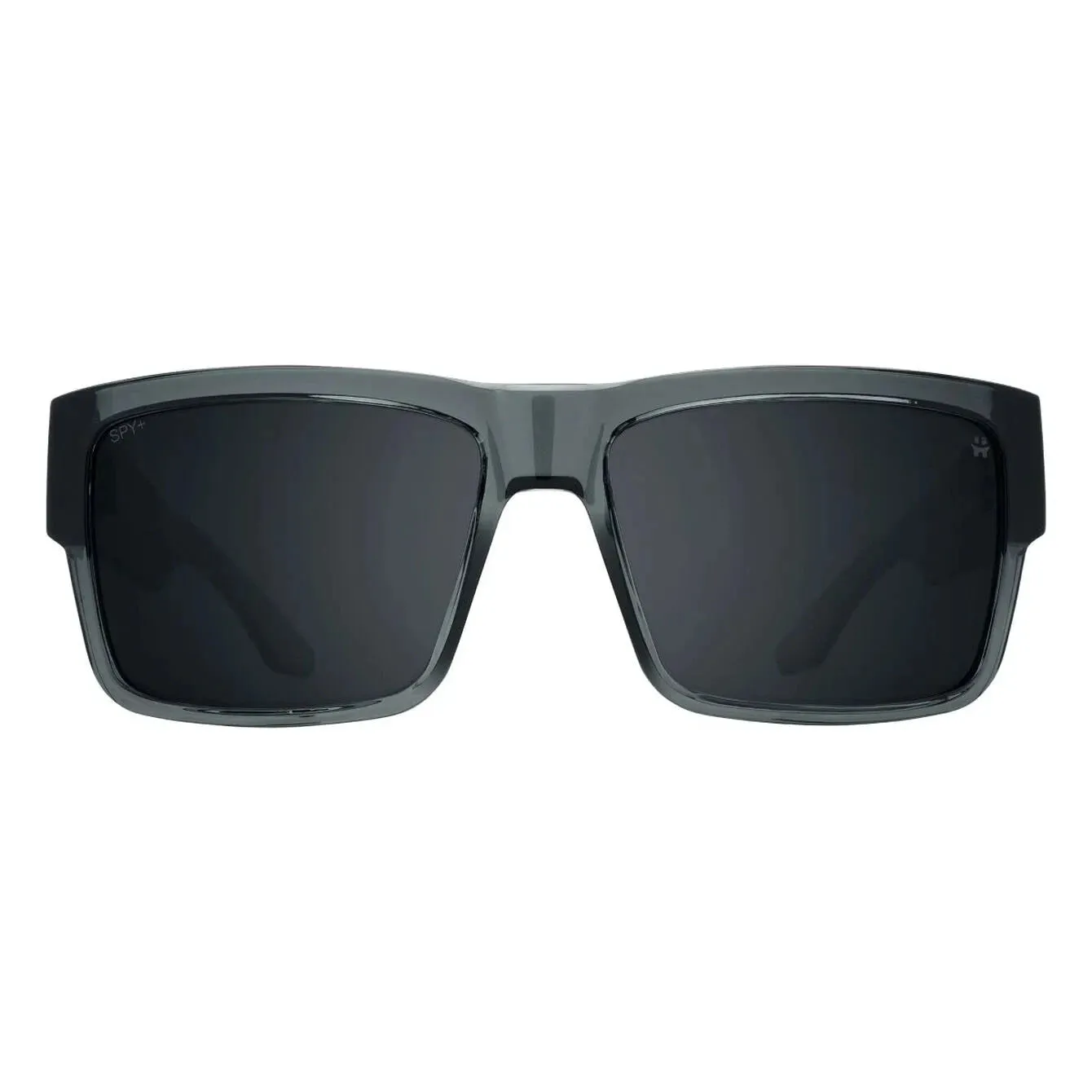 SPY Cyrus Translucent Gunmetal - Happy Grey Gunmetal Spectra Mirror Sunglasses