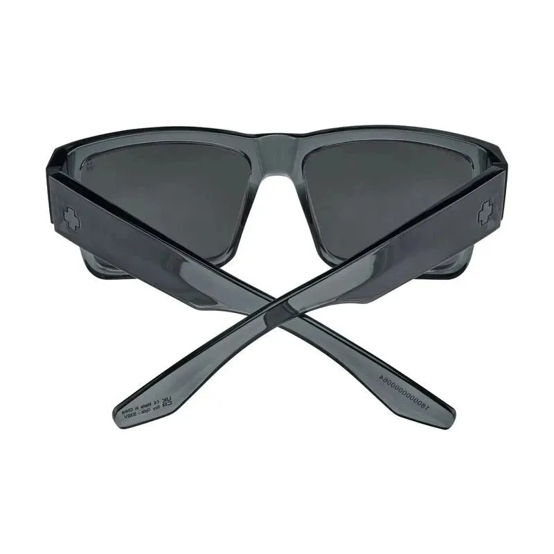 SPY Cyrus Translucent Gunmetal - Happy Grey Gunmetal Spectra Mirror Sunglasses