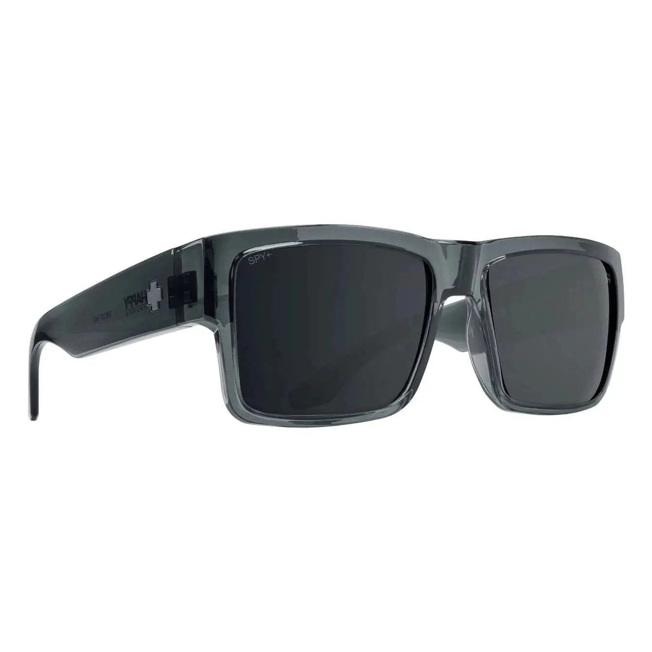 SPY Cyrus Translucent Gunmetal - Happy Grey Gunmetal Spectra Mirror Sunglasses